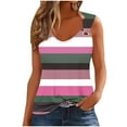 thumbnail image 2 of Vivianyo HD Trendy Women's Sleeveless Tank Tops Women's Printed Camisole Sleeveless T-shirt Loose Tank Top, 2 of 4