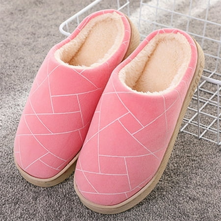 

Gubotare Women Slippers Memory Foam Womens Closed Back Slippers Plush Lined House Shoes Winter Memory Foam Loafer Pink 8