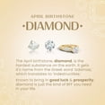 thumbnail image 6 of ANGARA Natural Composite Diamond Three Stone Ring in 14K Yellow Gold for Women (Size-3mm| Color-K| Clarity-I3) | April Birthstone, Anniversary, Jewelry Gift for Women | Natural Diamond Ring, 6 of 8