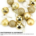 thumbnail image 4 of Luxtrada 1.6" Christmas Ball Ornaments - 36Pcs Shatterproof Christmas Tree Decorations with Hanging Loop for Xmas Holiday Party Decor (Champagne), 4 of 9