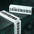 thumbnail image 3 of Piano plegable de 88 teclas, piano digital multifuncional, teclado electrónico portátil, piano para Abanopi Piano de teclado electrónico, 3 of 7