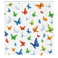 thumbnail image 3 of Ambesonne Colorful Shower Curtain, Butterflies Animal, 69"Wx75"L, Multicolor, 3 of 5