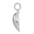thumbnail image 2 of Finest Gold Sterling Silver Polished Clam Shell Pendant, 2 of 2