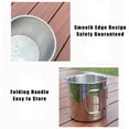 thumbnail image 5 of Folding Handle Camping Mug, Single Wall Stainless Steel Cup (3.5in), Backpacking Gear for Hiking, Hunting, Fishing, Outdoor Adventures,A, 5 of 5
