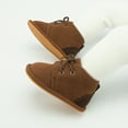thumbnail image 3 of Meckior Baby Girls Boys Boots Infant Lace Up Booties Newborn Winter Shoes for 0-18 Months, 3 of 8