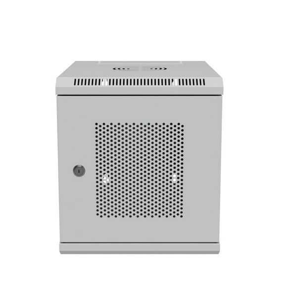 NavePoint 15.75 in Wall Mount Network Cabinet, 6U, Perforated, Gray