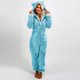 thumbnail image 3 of Pijama Augper de manga larga para mujer, mono de peluche con capucha, informal, cálido, para invierno, 3 of 6
