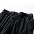 thumbnail image 4 of Eryao Mens Big and Tall Cargo Shorts Knee Length Elastic Waist Pants with Pockets Casual Outdoor Work Hiking Shorts,Black,40, 4 of 9