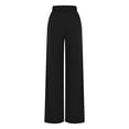 thumbnail image 6 of cFmduc Womens Wide Leg Yoga Sweatpants Drawstring Elastic High Waisted Lounge Pajamas Pants Comfy Workout Loose Pants with Pockets, 6 of 7