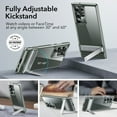 thumbnail image 3 of ESR Metal Kickstand Case Compatible with Samsung Galaxy S23 Ultra 6.8 Inch (2023), Reinforced Drop Protection, Two-Way Metal Stand, Clear, 3 of 7