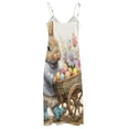 thumbnail image 5 of Easter Bunnies Rabbits Sleeveless Dress Women's Luxury Party Dress Birthday Dresses for Women, 5 of 7