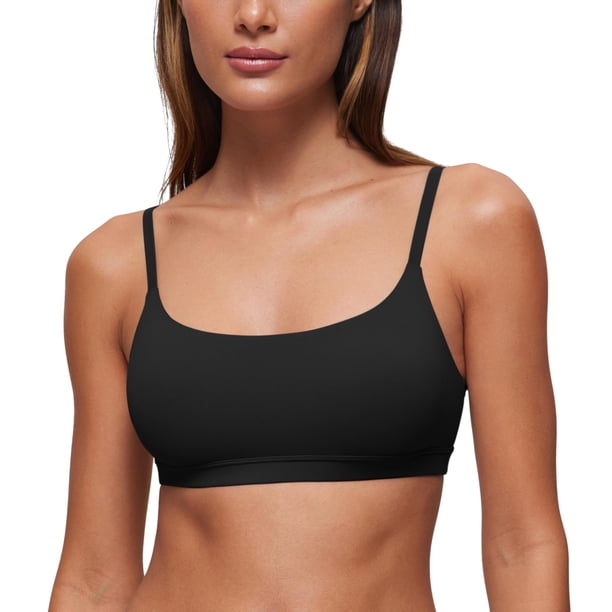 Bralette CRZ YOGA Softhold Sin Aros Ajustable Negro XL