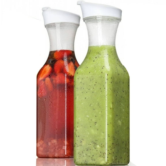50oz Leak-Proof Plastic Wine Carafes (Set of 2)