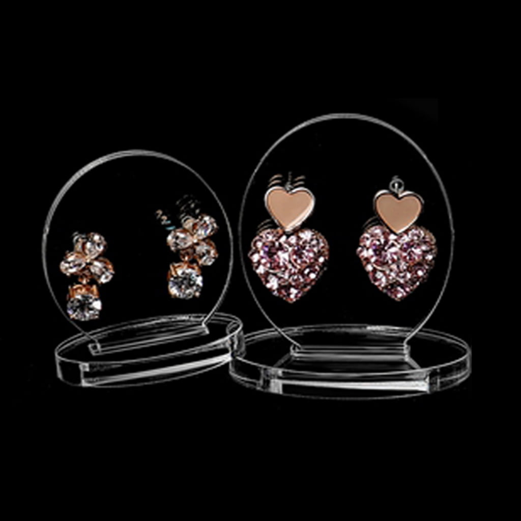 2Pcs Fashion Jewelry Display Rack Holder Earring Hanger Organizer Showcase 