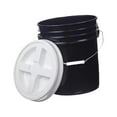 thumbnail image 3 of CoudarTitie 20L Bucket Pail Storage Container with Handle Portable Airtight Barrel Pail with Seal Lid for Household Gardening Car Washing, 3 of 9