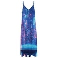thumbnail image 4 of City Neon Streetview Night at Night Sleeveless Dress Woman Fashion Long Dresses Women's Summer Suit Dress Summer 2025 Women, 4 of 7