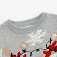 thumbnail image 4 of GYRATEDREAM Ugly Christmas Sweater for Kids Girls Boys Funny Cute Santa Reindeer Holiday Knit Pullover Gift for Xmas, 4 of 9