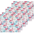 thumbnail image 3 of SKYSONIC Flamingo Cotton Washcloths Set of 2, Highly Absorbent Soft Fingertip Towel for Bathroom, Gym, Hotel and Spa, 12 x 12 Inch, 3 of 7