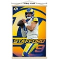 thumbnail image 3 of NFL Los Angeles Rams - Matthew Stafford 21 Wall Poster with Magnetic Frame, 22.375" x 34", 3 of 5