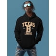thumbnail image 2 of Texas B League Sport Style Hoodie Men -Image by Shutterstock, Male 5X-Large, 2 of 4