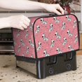 2 Slice Toaster Cover with Pockets, Cute zebras heart cartoon Toaster