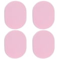 thumbnail image 1 of 4 esponjas limpiadoras faciales grandes, reutilizables, desmaquillantes, ovaladas, color rosa, 1 of 7