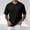 Black, variant on Mens Knit Button Collared Shirts Short Sleeve Summer Textured T Shirts Casual Jacquard Golf Collared Fashion Tops Black XXXL