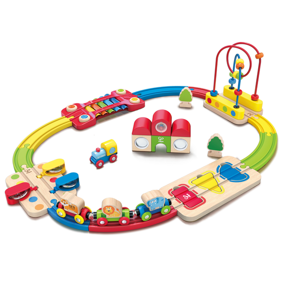 Juguete Circuito de Tren Arcoíris para Niños Hape