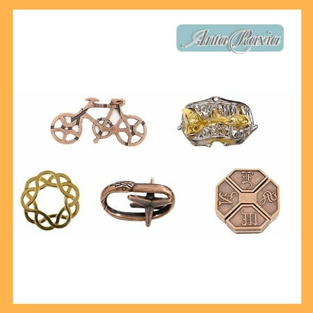 

3D Metal Puzzle Game Lock 5 Pieces of Puzzle Metal Lock