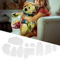 thumbnail image 1 of Memory Bear Patterns For Sewing, Acrylic Material Ruler Set For Beginners Sewing Patterns Quilting Templates Bear Quilting Template Rulers For Home Cutting and Quilting Art Craft, 1 of 7