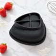 thumbnail image 6 of Silicone Cake Mold, 4.0 Inch Large Easy Release Non Stick Black Single Cavity Baking Tool, 1 Pack, for Making Strawberry Mousse French Pudding Dessert Pastry for Home Kitchen Baking Enthusiasts, 6 of 8
