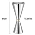 thumbnail image 2 of Finished Jigger with Measurements Inside,cocktail measuring cup jigger for bartending, 2 of 5