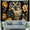 thumbnail image 4 of Orinice Owl Flowers Leaves Tapestry Wall Hanging Unique Style Graphic Tapestries Home Wall Decor Art for Living Room Bedroom Apartment Farmhouse Dorm 40x60inch, 4 of 6