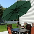 thumbnail image 3 of Sunnydaze 96" Green Solid Octagon Market Umbrella with Push-Button Tilt, 3 of 13