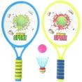thumbnail image 1 of FELTECHELECTR 1 juego de raquetas de tenis de plástico de dibujos animados, divertidas y prácticas para actividades al aire libre (estilo película, color aleatorio)., 1 of 7