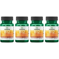 Swanson Vitamin B-12 Methylcobalamin High Absorption 5000 mcg 60 Tabs (4 Pack)