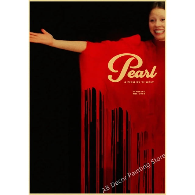 Carteles de perlas Retro 2022, película de terror, impresiones de papel Kraft, película X Vintage, decoración artística de pared para el hogar, sala de café, cine, pintura estética
