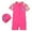 Watermelon Red, variant on Girls' Swimwear Girls Cartoon Cute Zipper Swimsuit Quick Drying Children's Piece Bathing Suit for Kids