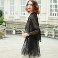thumbnail image 4 of RIIQIICHY Womens Floral Lace Scarf Pashmina Scarves for Women Shawls and Wraps for Evening Dresses Black, 4 of 6
