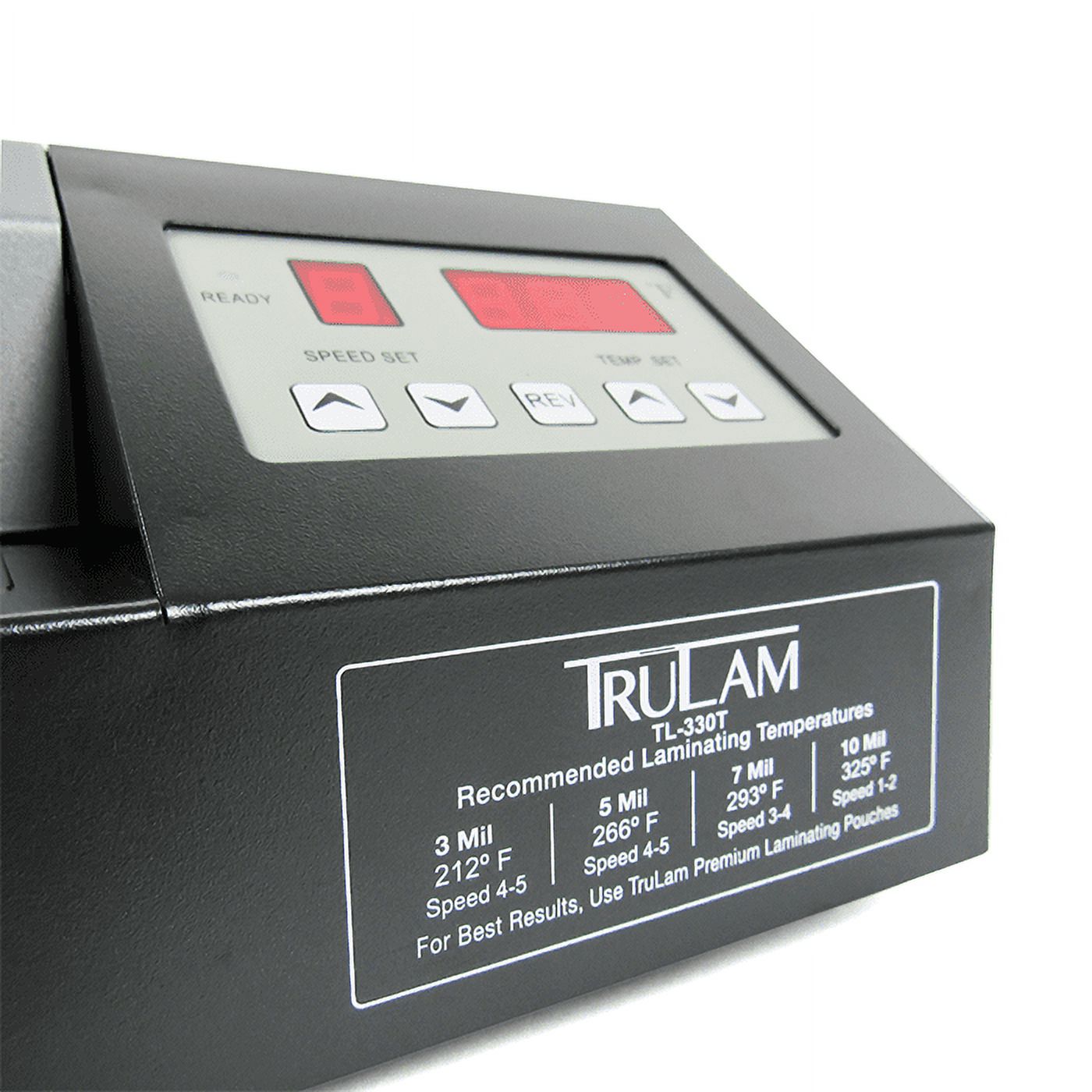 TRULAM TL-330T, Thermal Pouch Laminator, 12.5 inch Max Input, Adjustable Temperature and Speed, Up to 55 inches/minute, Black