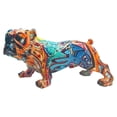 thumbnail image 1 of Figura de bulldog pintada moderna, grafiti, escultura colorida, estatua de resina de escritorio Los 25x12x14CM, 1 of 8