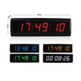 thumbnail image 3 of LED Countdown Clock, Digital Meeting Timer, Wall Mounted Indoor Clock, 12, 24 H, 1.8", 3 of 7