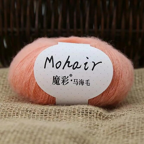 kkbbma under $5 Crochet Yarn, Acrylic Mohair Knitting Yarn, Hand Crochet Wool for Sweater Scarf, DIY Craft Chunky Yarn Bulk Skein, Crochet Thread for Blanket Hat, Soft Warm Knitting Wool Yarn