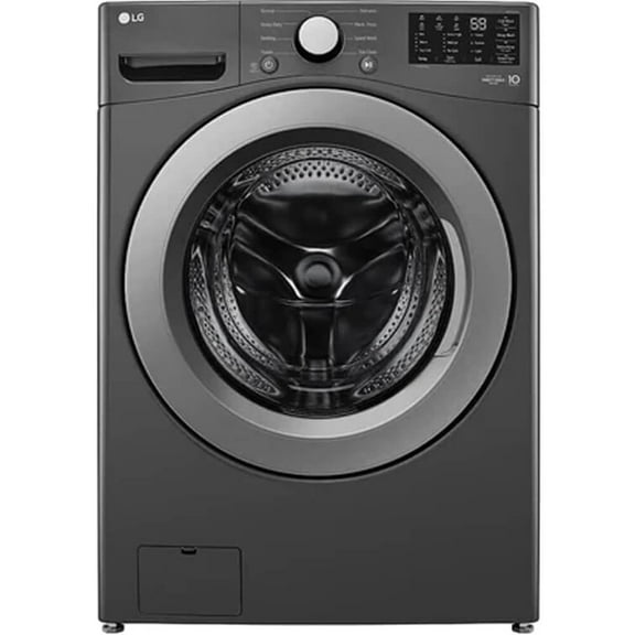 LG WM3470CM 5.0 Cu. ft. High-Efficiency Stackable Middle Black Front Load Washing Machine with Mega Capacity