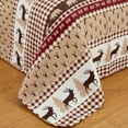 thumbnail image 3 of Market & Place Reversible Lodge Themed Plaid Quilt Set, 3 of 5