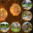 thumbnail image 4 of Farol solar para exterior, faroles LED para exterior, luces solares para uso exterior, IP65 resistente al agua, decoración navideña para jardín colgante, luces solares para jardín, estaca para, 4 of 5