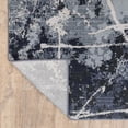 thumbnail image 6 of HomeRoots 508623 3 x 5 ft. Blue Gray & Beige Abstract Power Loom Stain Resistant Rectangle Area Rug, 6 of 8