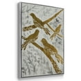 thumbnail image 3 of Four Calling Birds - Gold Leaf Holiday - Framed Gallery Wrapped Holiday Canvas - 25 x 37 - Silver Frame, 3 of 8