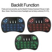 Wireless Mini Keyboard Remote Control Touchpad Mouse Combo Controller with RGB Backlit for Android TV Box Smart TV with OS+USB PC Computer Laptop Window OS HTPC Home Theater PC + USB 2.4GHz Dongle