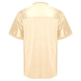 thumbnail image 4 of XIYON Men's T-Shirts Football Mesh Practice Athletic T Shirts Solid Color V Neck Short Sleeve Hop Sports T Shirt Vacation Beach, 4 of 4